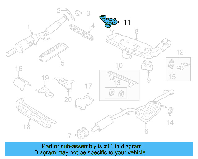 Rear Bracket 1K0-253-144-AH - View 11