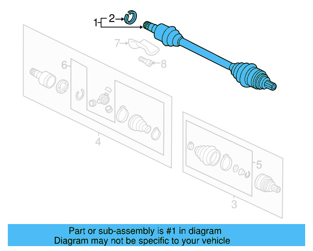 Axle Assembly 561-407-272-AA - View 3