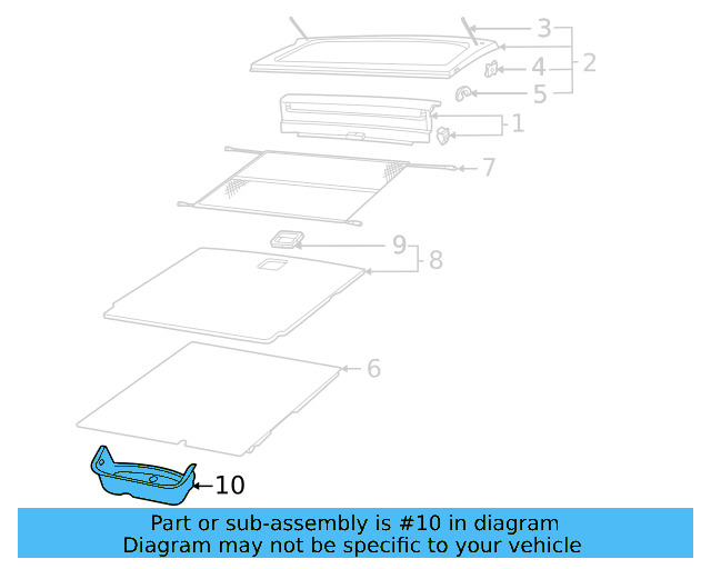 Storage Compartment 11A-863-544-CA9 - View 2