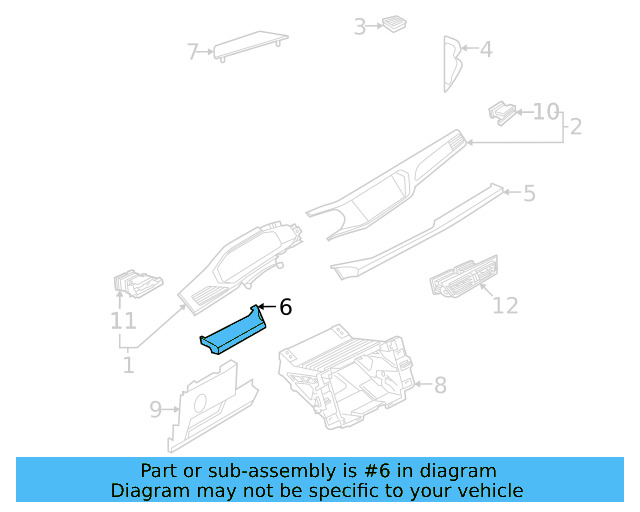 Front Trim 2GJ-858-417-5J6 - View 3