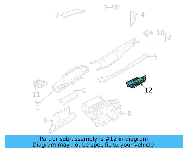 Dash Vent 2GJ-819-728-041