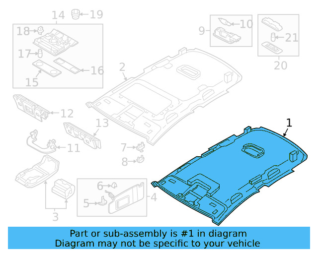 Headliner 561-867-501-AT-2EA - View 2