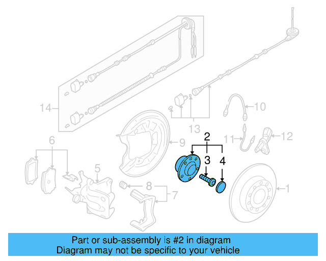 Hub & Bearing 5Q0-598-611 - View 18