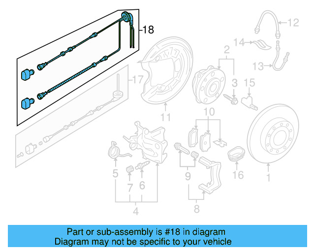 ABS Sensor Wire 1K0-927-904-AS - View 5