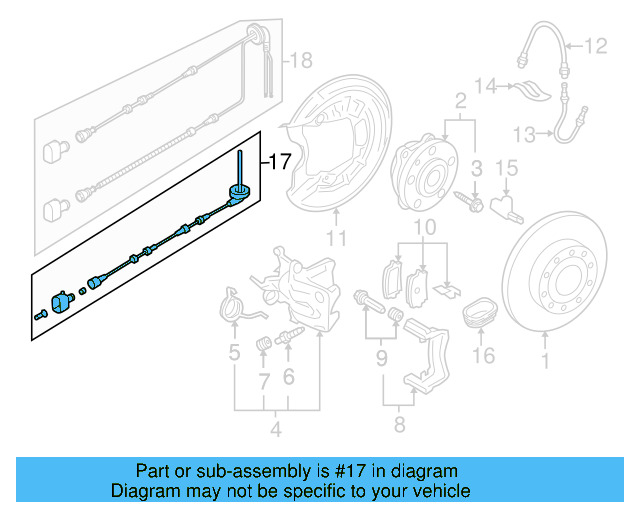ABS Sensor Wire 1K0-927-904-AJ - View 10