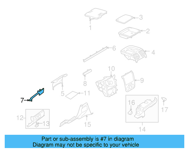 Outer Molding 1K1-858-419-D2C - View 3