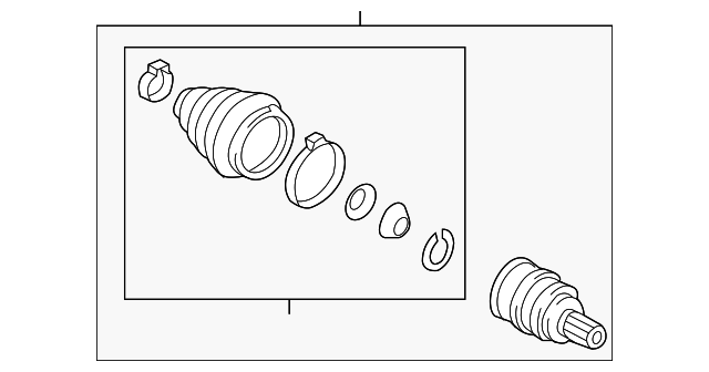 Outer Joint Assembly 5C0-498-099-D - View 17