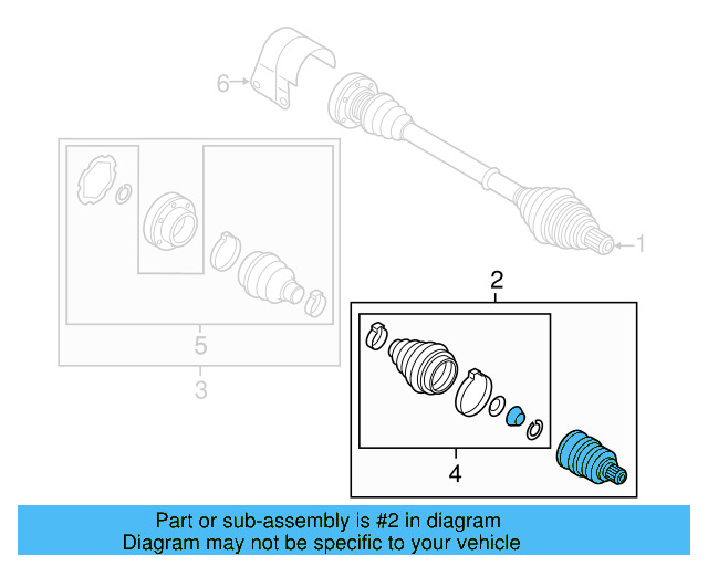Outer Joint Assembly 5C0-498-099-C - View 3