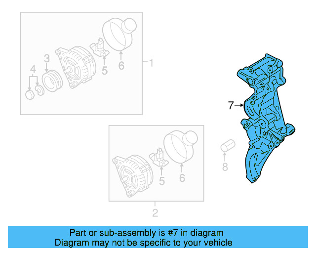 Mount Bracket 07K-903-141-B - View 2