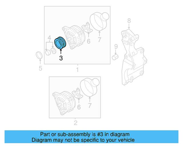 Alternator Pulley 07K-903-119-E - View 17
