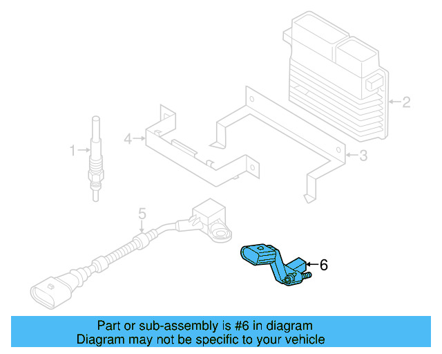 Crankshaft Position Sensor 03C-906-433-E - View 12