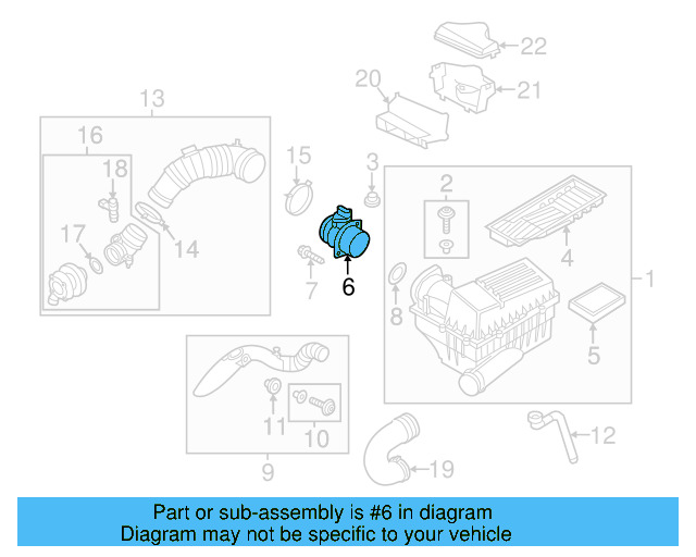 Air Mass Sensor 03L-906-461-A - View 9