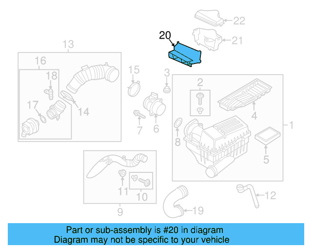 Inlet Duct 1K0-805-971-C-9B9 - View 42