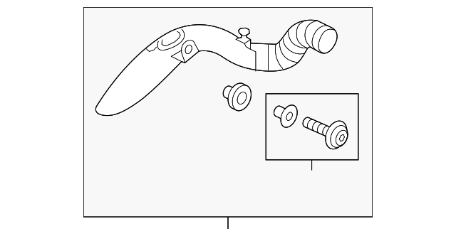 Intake Pipe 1K0-129-565-AE - View 2