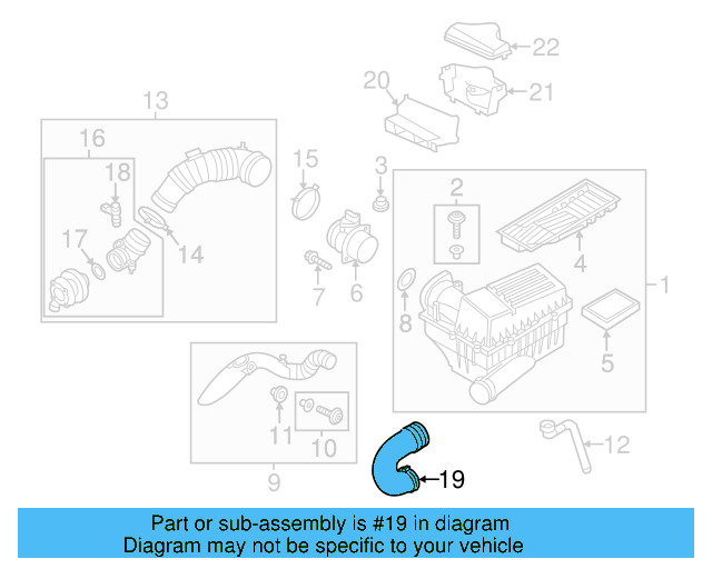 Air Duct 3C0-129-618-D - View 12