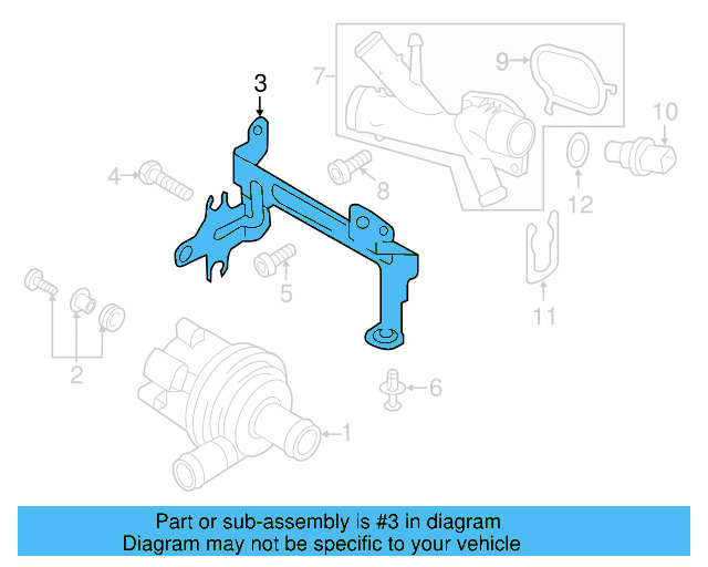 Upper Mount 1K0-121-367-P - View 83