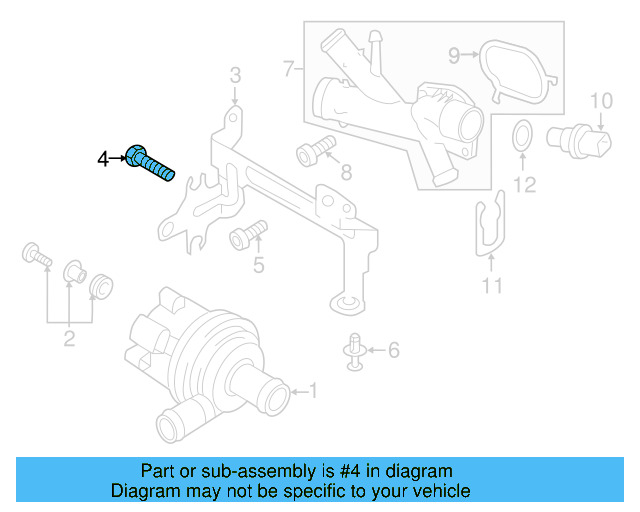 Upper Mount 1K0-121-367-P - View 82