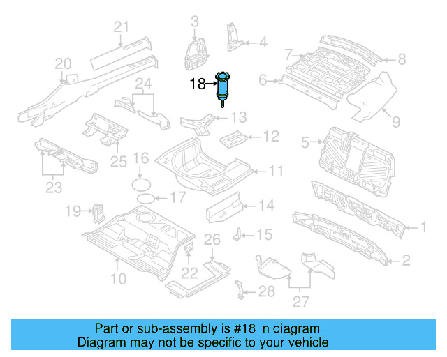 Spare Tire Retainer 8D0-803-899-F - View 5