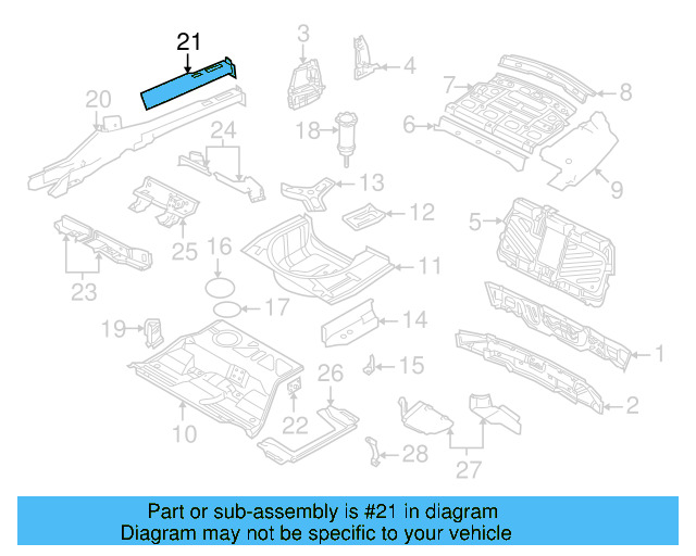 Side Member 8E0-803-404-B - View 8