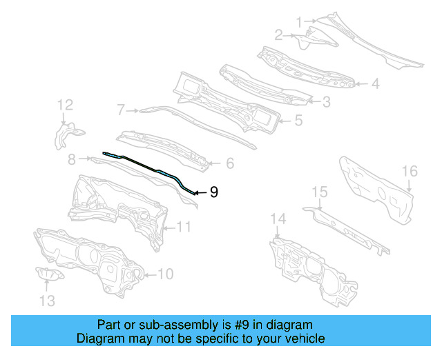 End Plate Gasket 1C0-819-142 - View 9