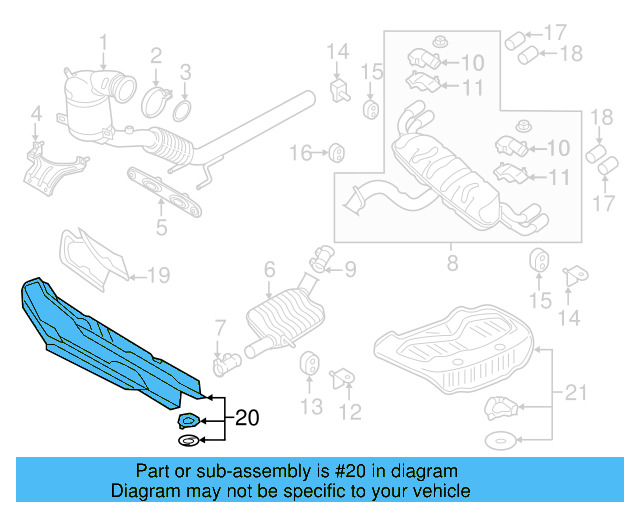 Heat Shield 5Q0-825-662-AF - View 3
