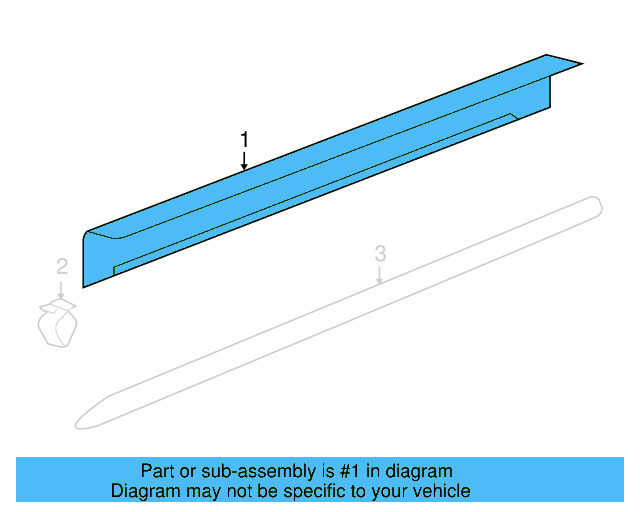 Carpet Retainer 1Y1-853-372-U71 - View 5
