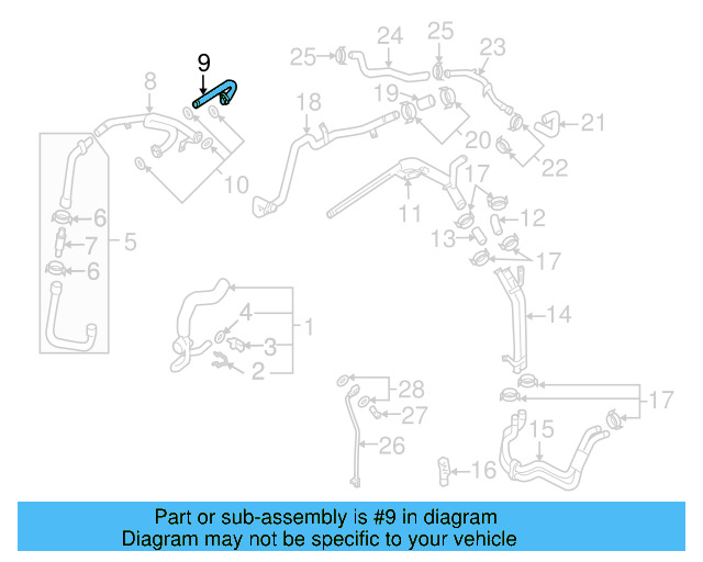 Water Pipe 077-117-412-J - View 9