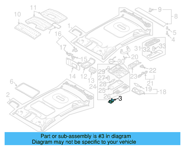 Headliner Clip 6X0-867-549 - View 34
