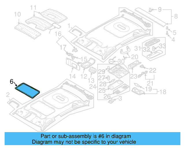 Frame Trim 5M0-867-525-A - View 5
