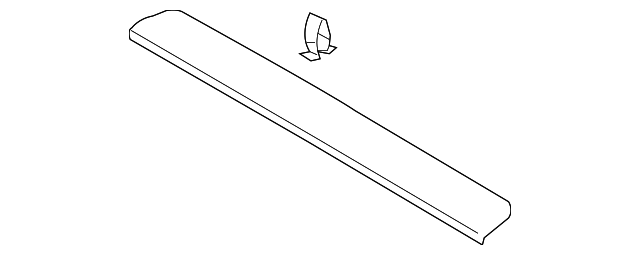 Rear Header Trim 3C9-867-617-B-3U5 - View 4