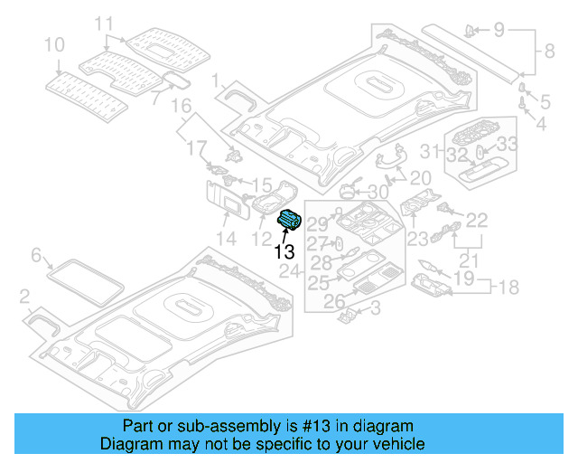 Console Compartment 1K0-868-837-E-7G8 - View 13