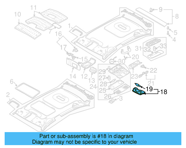 Visor Lamp 1K0-947-109-Y20 - View 22