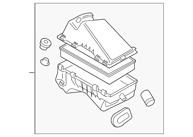 Air Cleaner Assembly 1C0-129-607-T - View 2