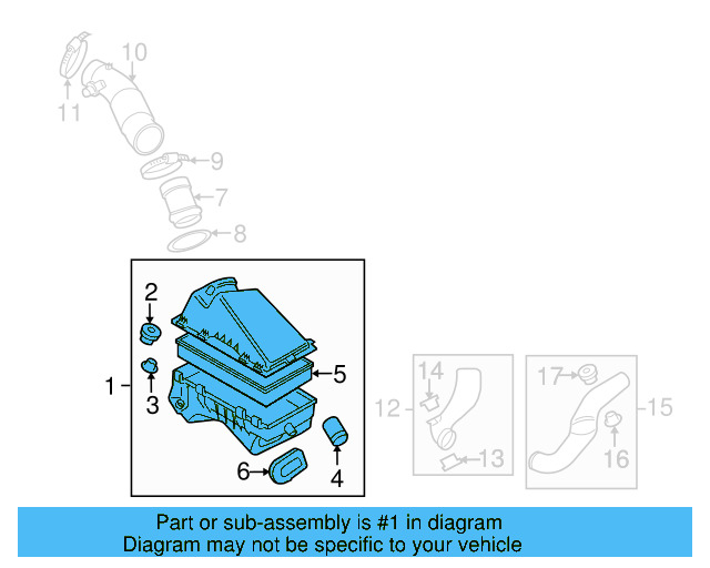 Air Cleaner Assembly 1C0-129-607-T - View 6