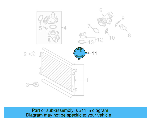 Expansion Tank 1K0-121-407-F - View 19