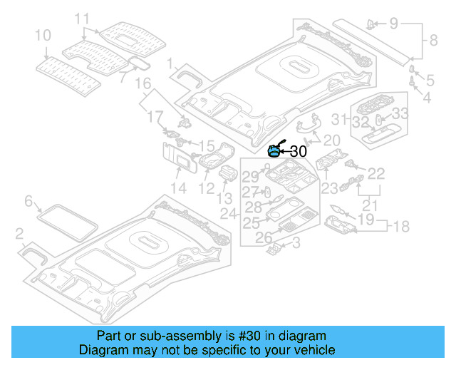 Sunroof Switch 1K0-959-613-A-7R3 - View 5