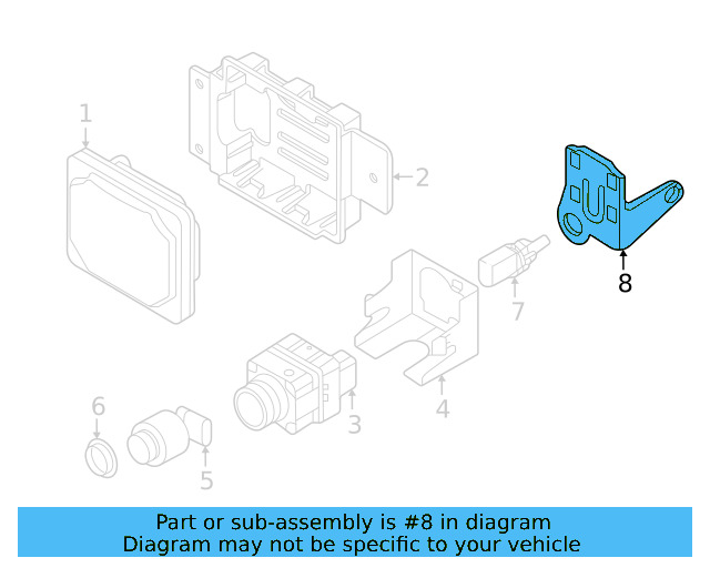 Temp Sensor Bracket 1S0-820-536 - View 17