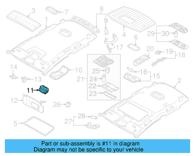 Rear Header Trim Clip 3D0-867-276