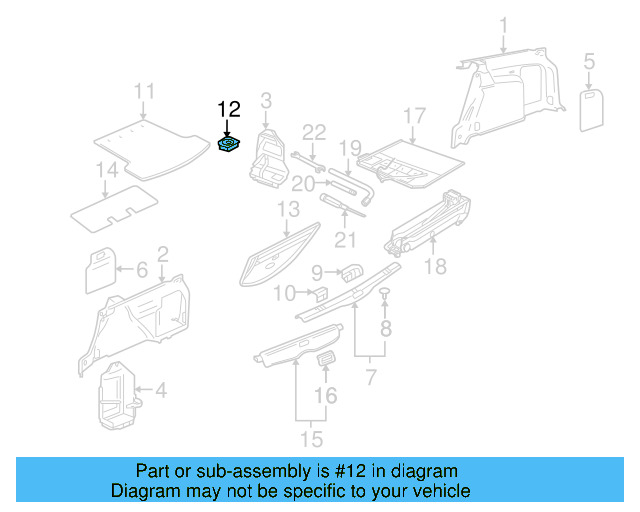 Tie Down Hook 1K0-864-203-C-2ZZ - View 59