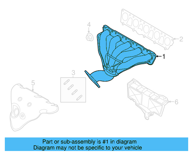 Exhaust Manifold 07K-253-031-H - View 16