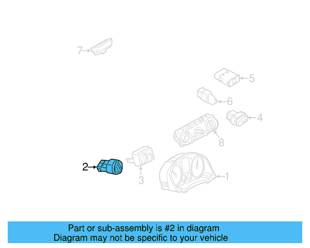 Headlamp Switch 3C8-941-431-AB-XSH - View 33