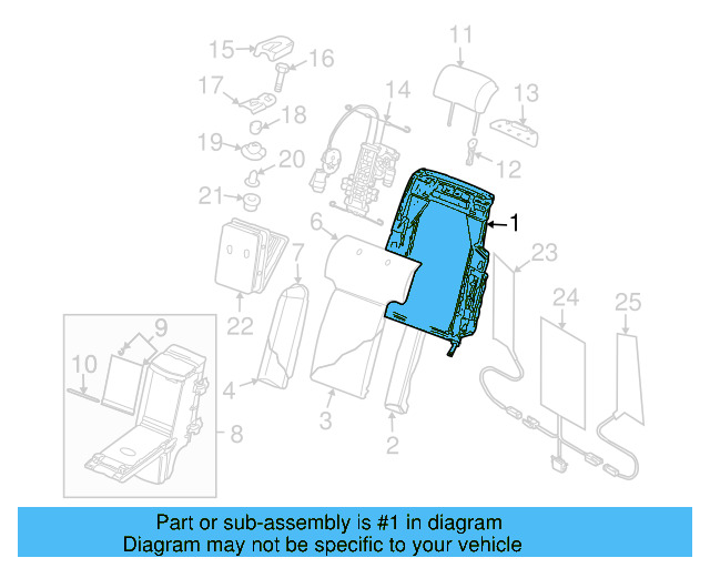 Seat Back Frame 3D5-885-512-D