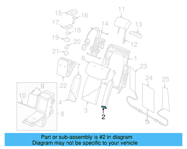 Seat Back Pad 3D5-885-777 - View 5