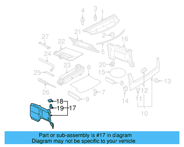 Trunk Side Trim 3B9-867-429-Q-B41 - View 20