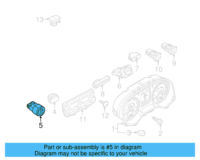 Cluster Cover Retainer Clip 3B0-867-190 - View 71