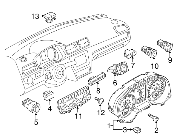 Cluster Cover Retainer Clip 3B0-867-190 - View 19