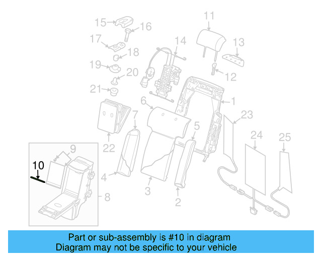 Compartment Door Pin WHT-001-683 - View 2