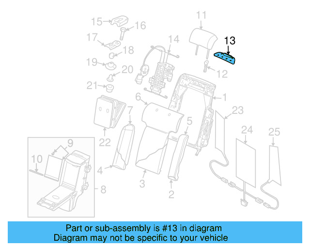 Seat Back Cover 3D5-885-479-T-PUX