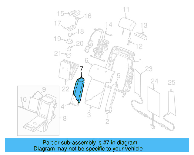 Seat Back Cover 3D5-885-480-T-PUU