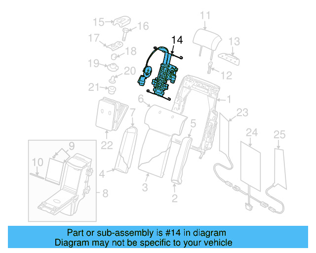 Headrest Cover 3D5-885-921-B-2K7 - View 2
